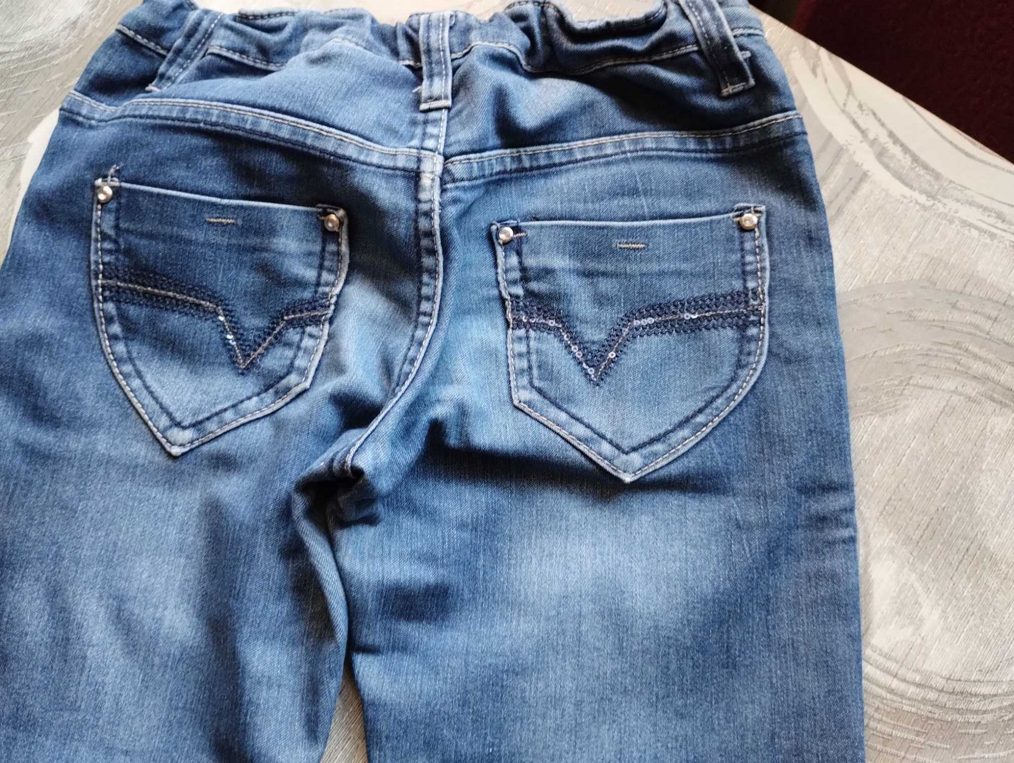 spodnie jeans r. 146 fajne