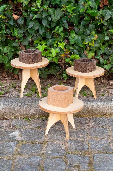 Floreiras em contraplacado bétula