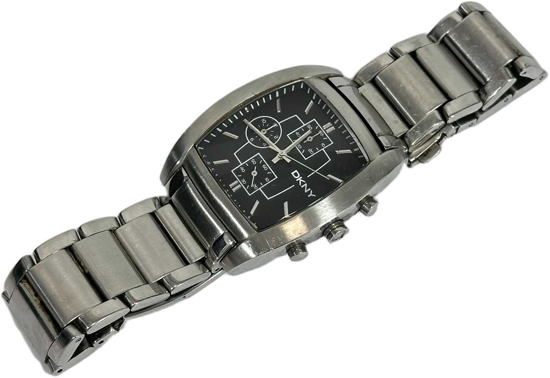 Zegarek męski kwarcowy srebrny DKNY NY1234 elegancki