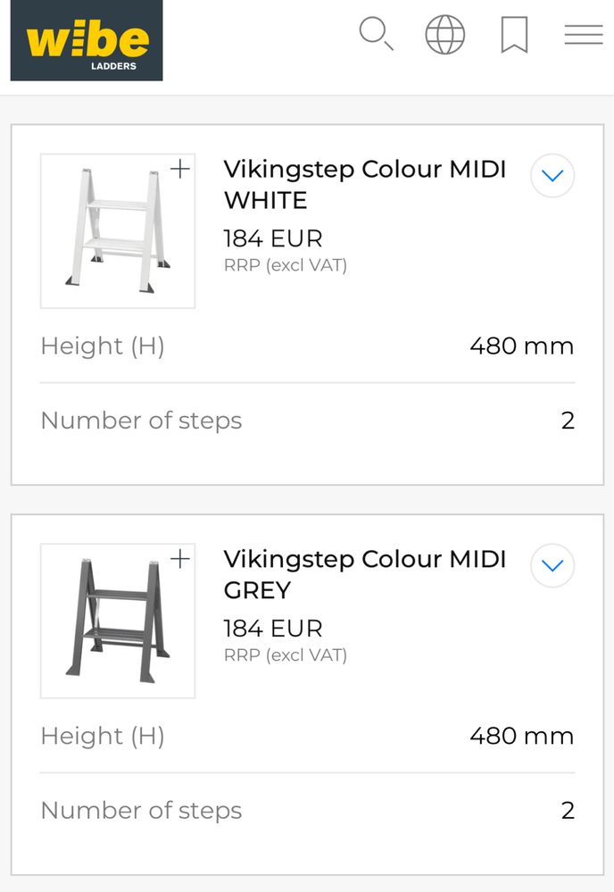 Drabina drabinka składana Wibe Ladders Vikingstep Midi Colour MidiStep