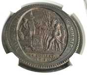 Rewolucyjna Moneta 5 soli 1792 - żeton Monneron - grading NGC