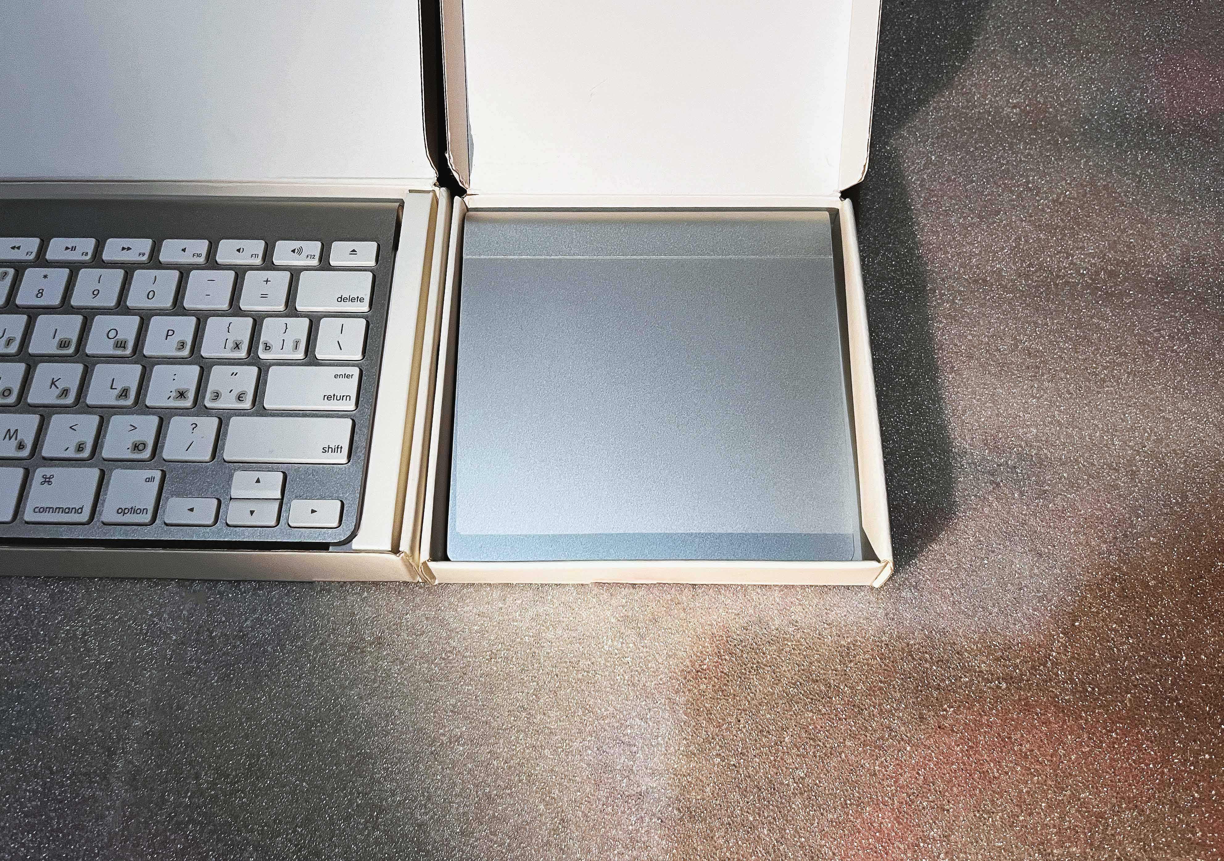 набор Apple Magic Keyboard + Magic trackpad silver/клавиатура+трекпад
