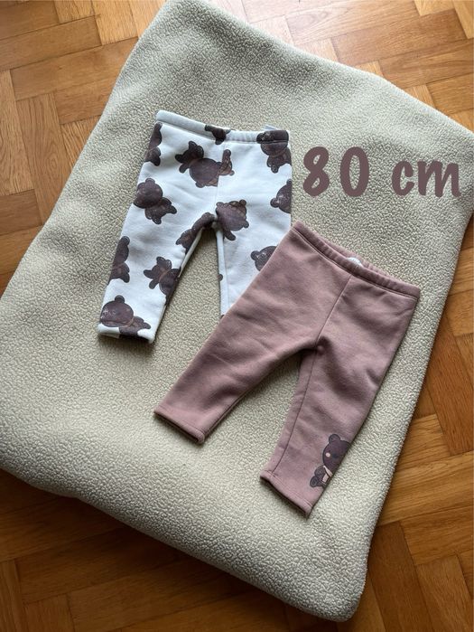 Ocieplane legginsy 80 cm