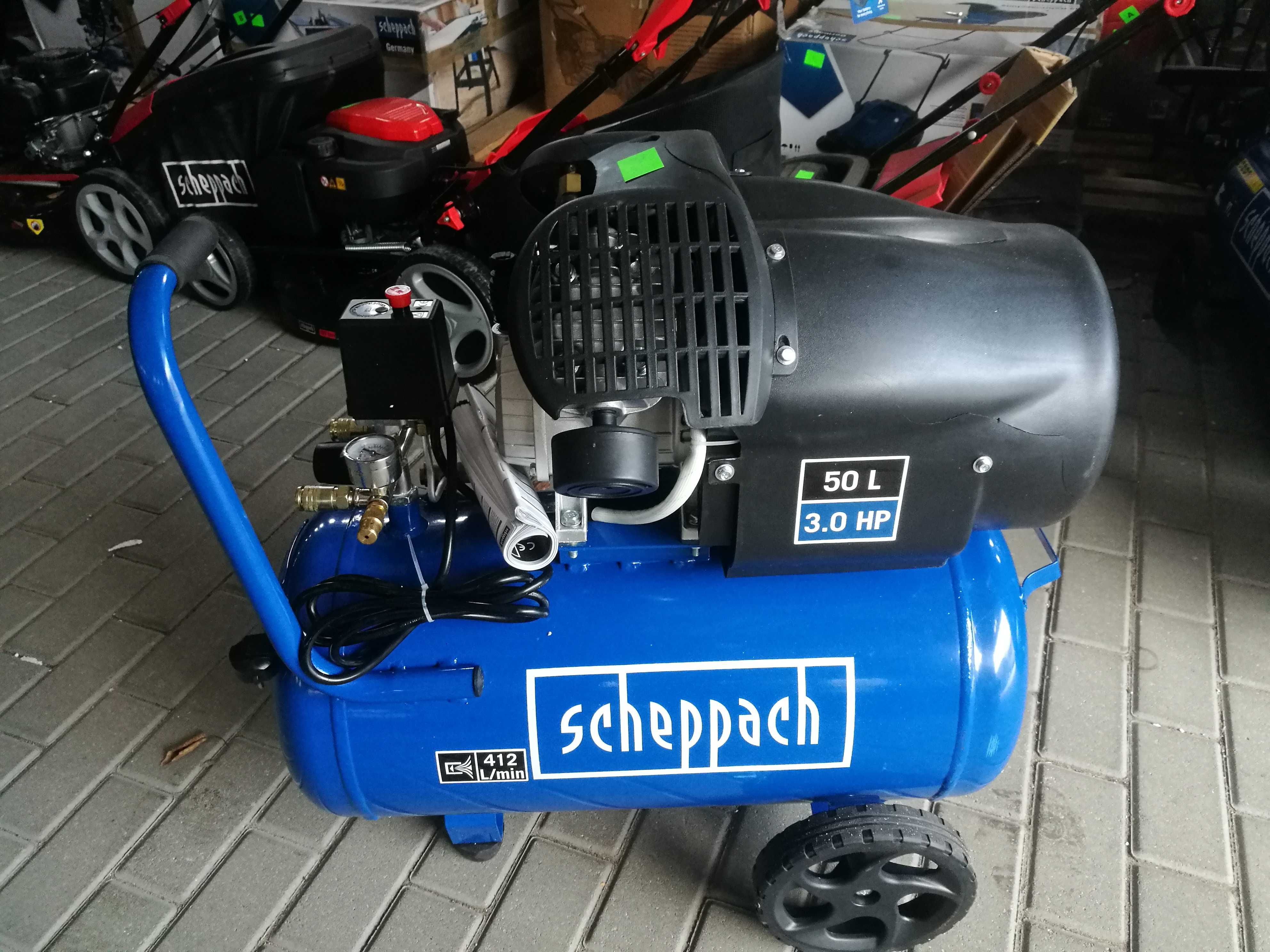 Scheppach HC53dc Kompresor olejowy 10bar 50l