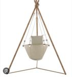 Nowy fotel wiszący Bamboo beżowy Naterial