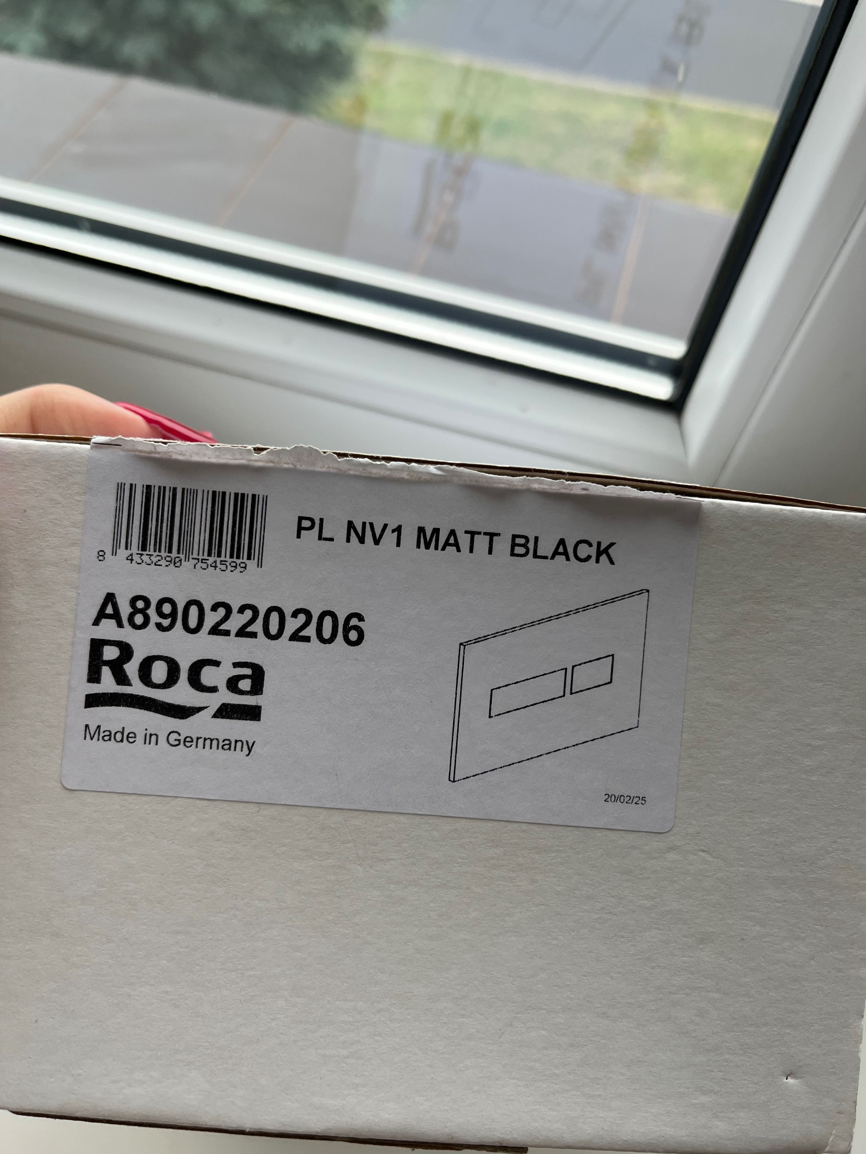 Przycisk spłukujący do WC PL NV1 MATT BLACK ROCA nowy