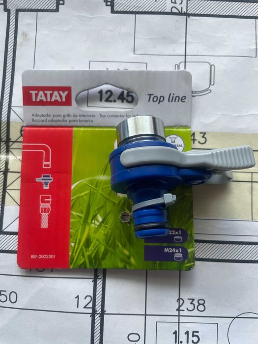 TATAY Adapter do kranu, niebieski