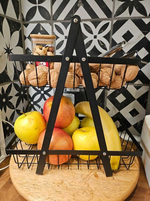Stojak z koszykami na owoce warzywa do kuchni akcesoria kuchenne