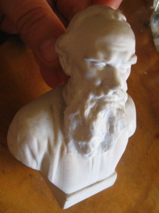 Figurka Popiersie porcelanowa porcelana Lew Tołstoj Łomonosow 20w