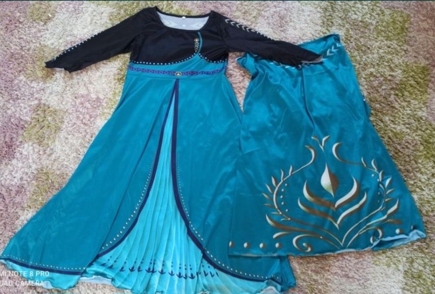 Strój karnawałowy przebranie ANNA Kraina Lodu 2 128