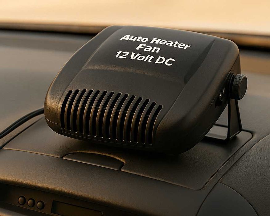 Автообігрівач 12V для салону — тепловентилятор від прикурювача, новий