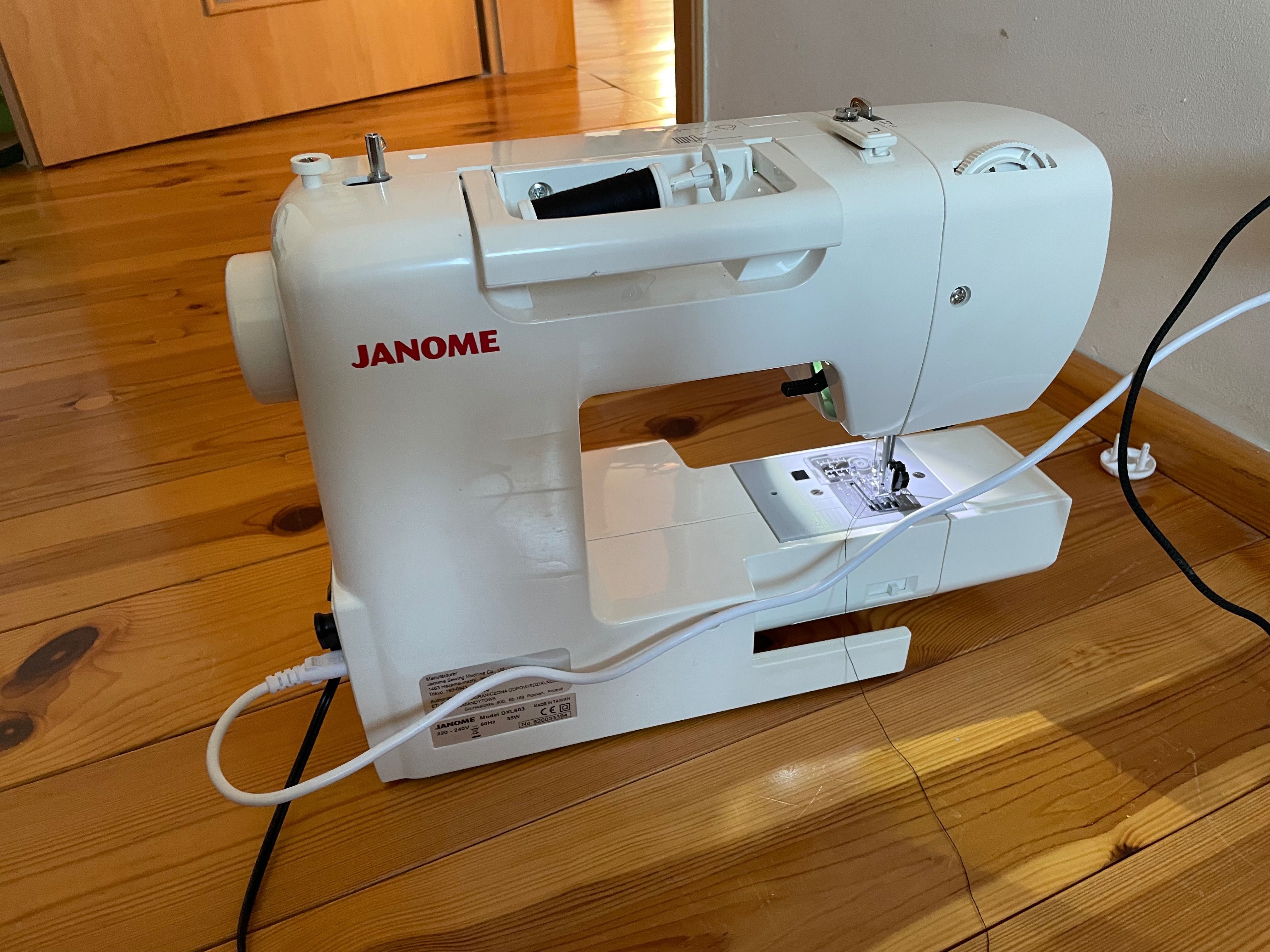 Maszyna do szycia JANOME DXL603 - różne funkcje - stan bdb + gratisy