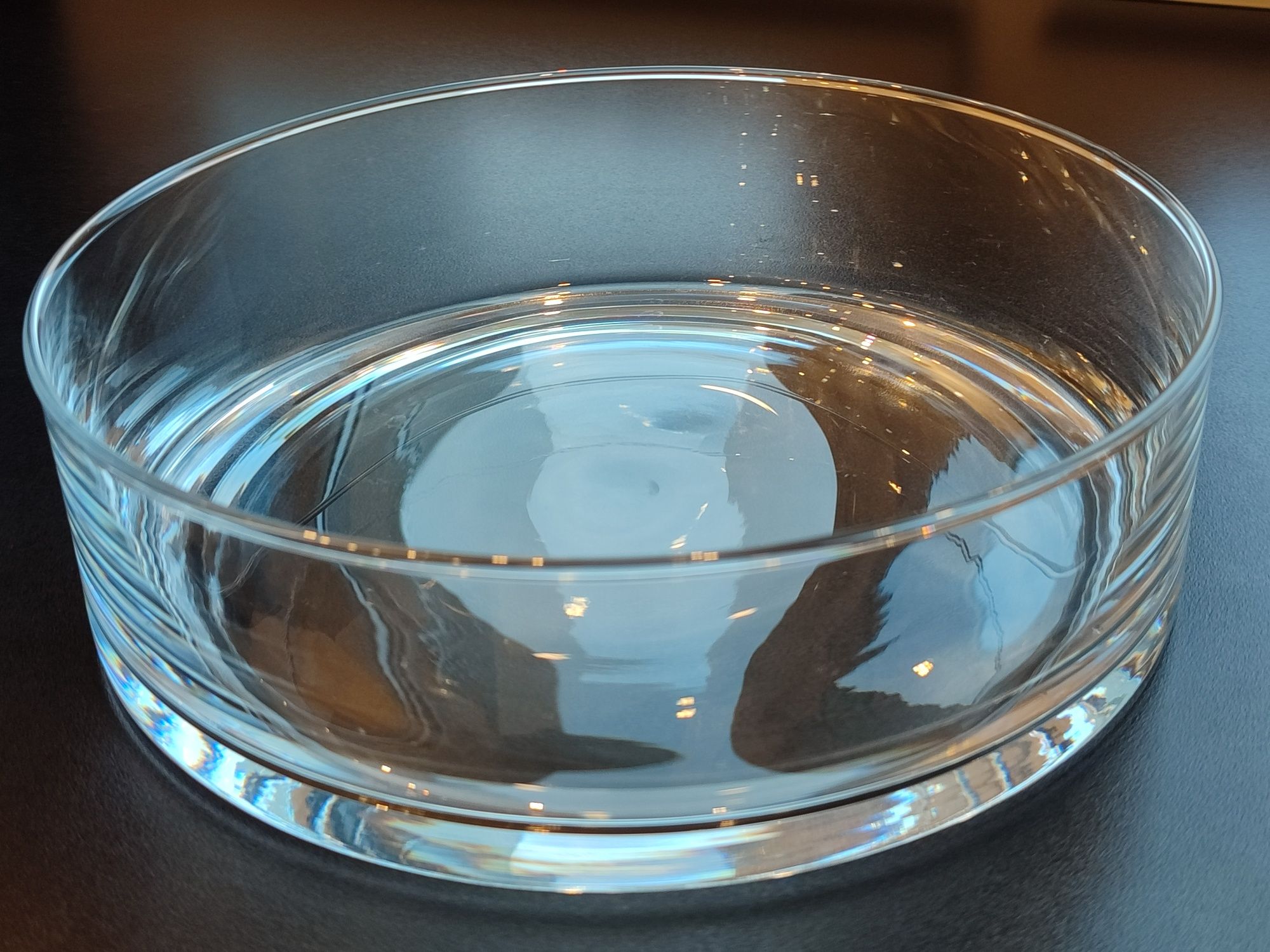 Misa szklana na pływające świece, ozdoby, 24,5 cm
