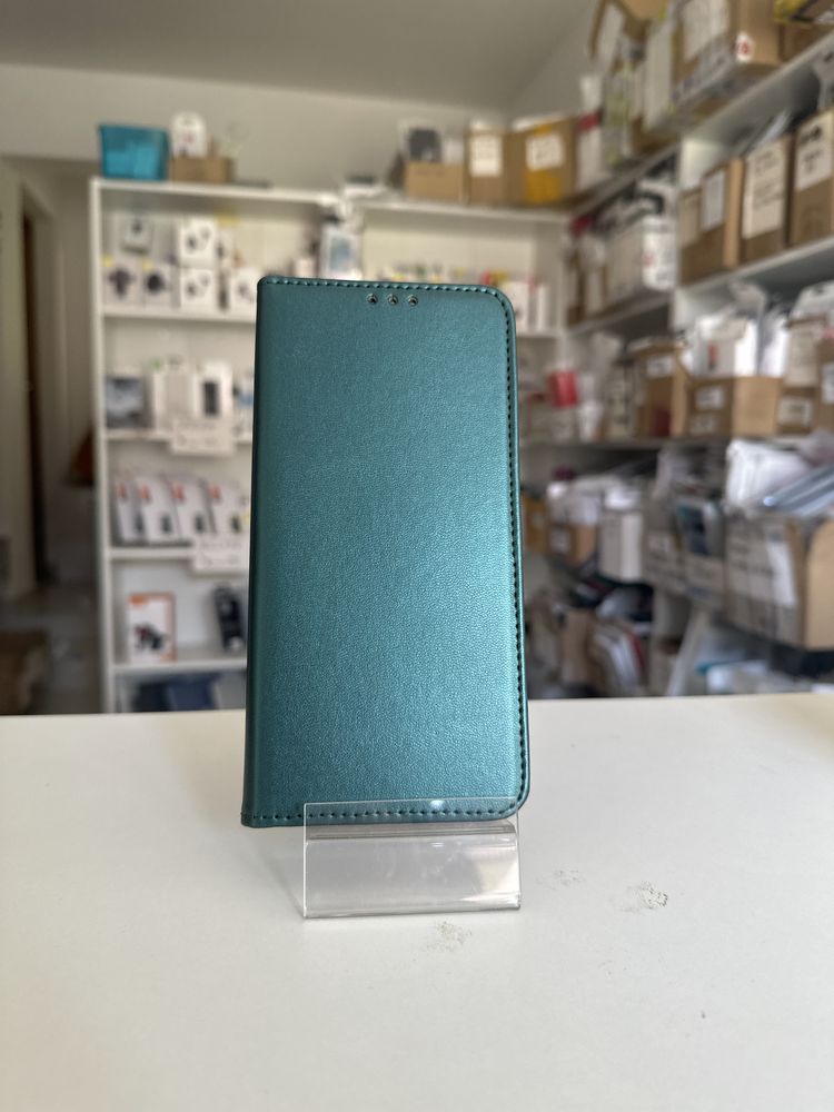 Etui zamykane  ciemna zieleń do Oppo A98 5G