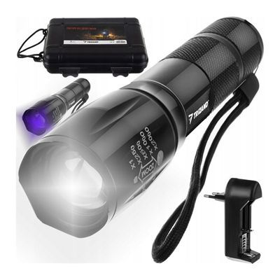 Latarka 2W1 Cree Xpe Led Uv Zoom