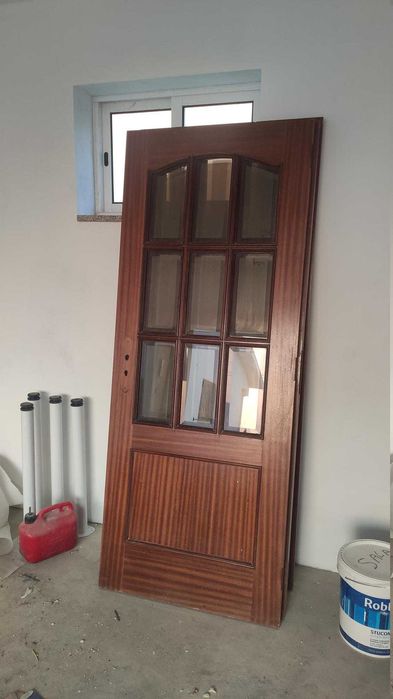 Portas com vitral x3