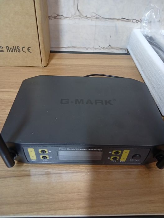 4x mikrofon bezprzewodowy + odbiornik g-mark glc640