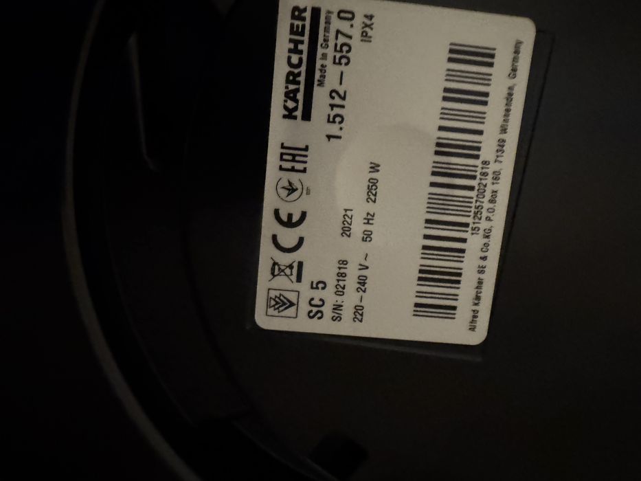 Parownica karcher SC5, deska do prasowania, zelazko.