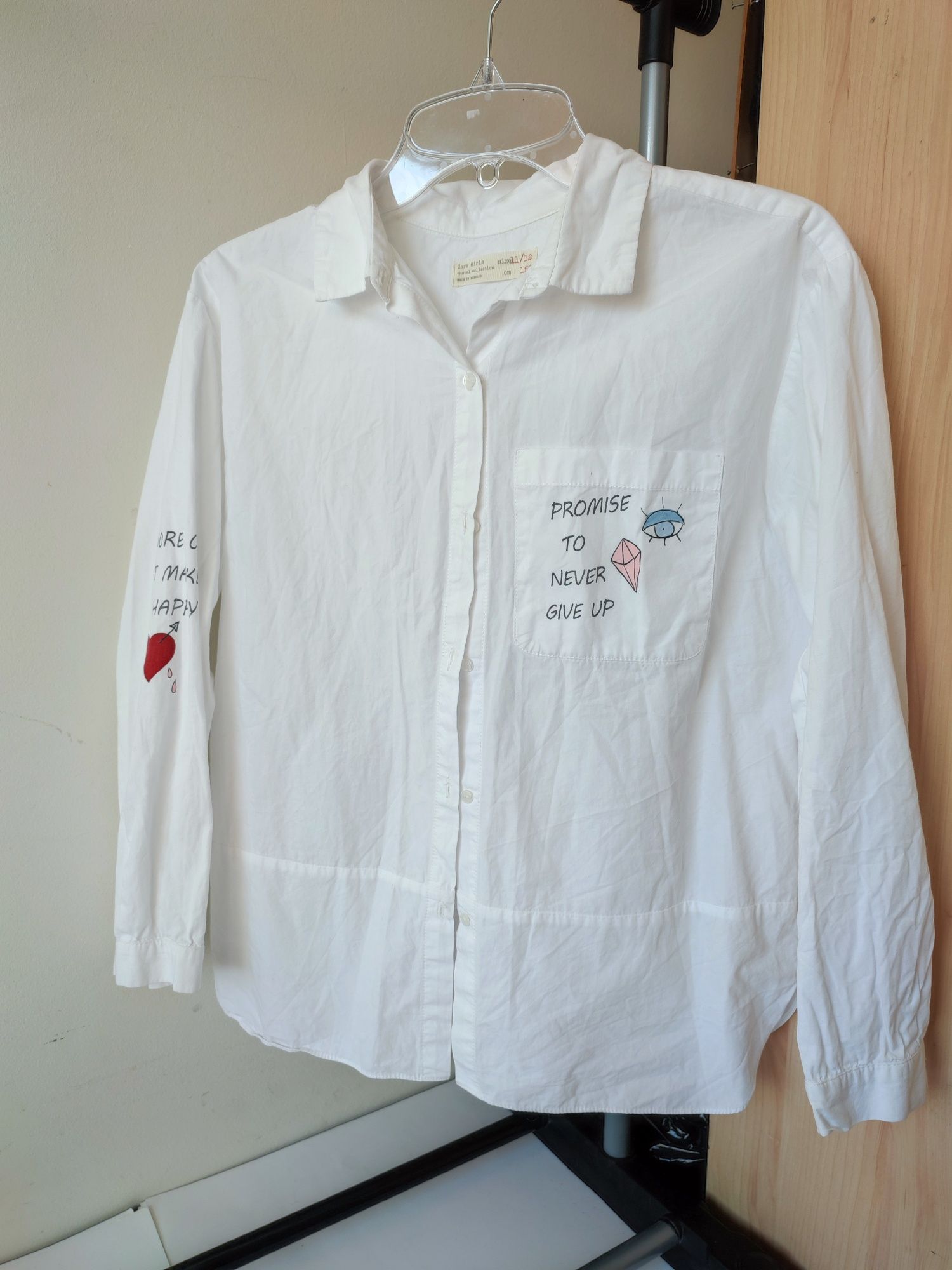 Koszula Zara biała 152