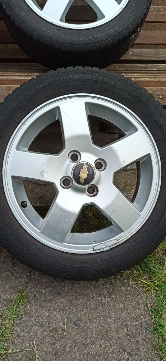 Диски 4 100 R15 GM Chevrolet Aveo Daewoo Lanos Opel Corsa +шини 185/55