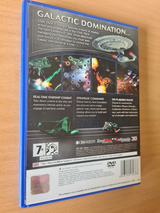 Jogo "Star Trek Conquest" para a PS2