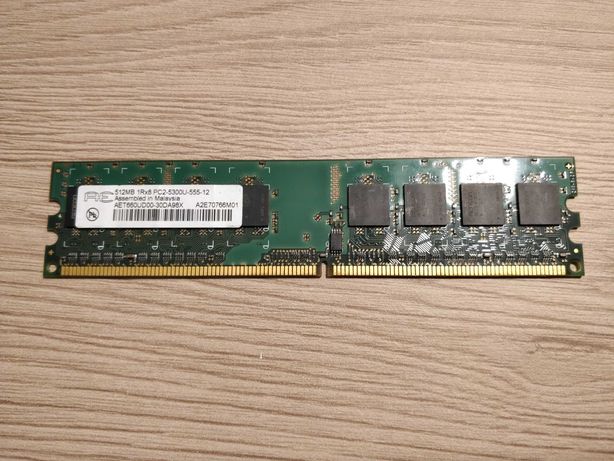 Memória RAM 512MB PC2-5300U 667Mhz