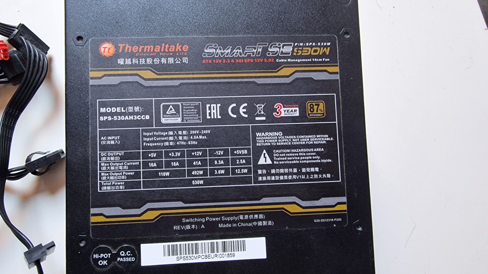 Zasilacz Thermaltake Smart SE 530W