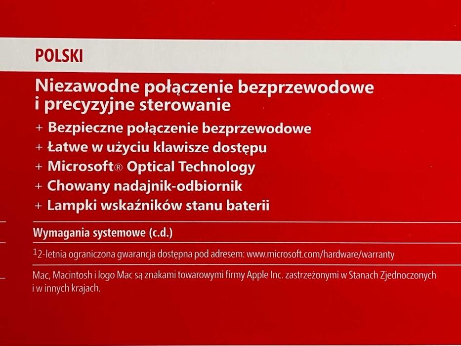 Klawiatura i mysz Microsoft Wireless Desktop 800 (bezprzewodowe)