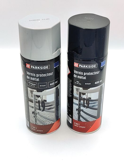 2w1 lakiery ochronne do metalu w sprayu marki Parkside®