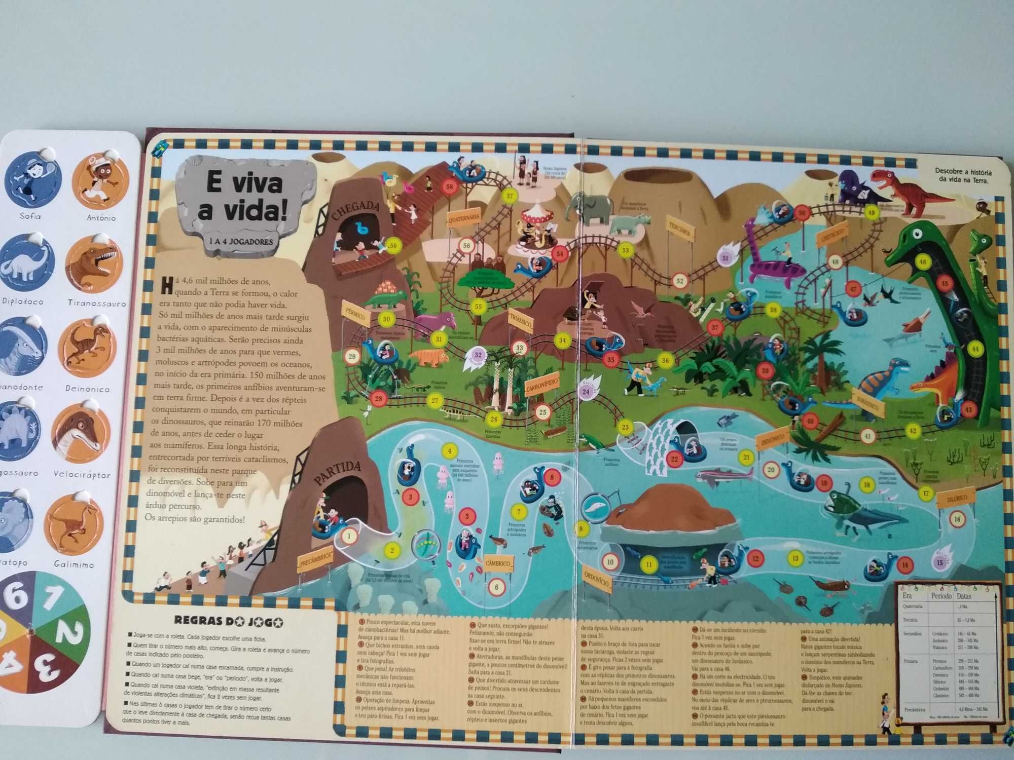 Dinossauros - Jogos de Tabuleiro / Livro