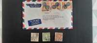 Margão - Carta circulada e selos com excelentes carimbos