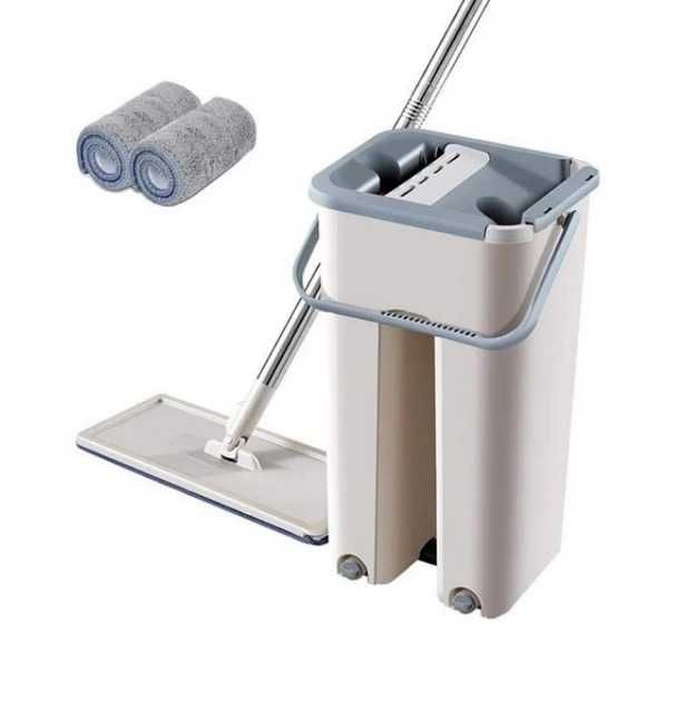 Швабра с ведром комплект Cleaning Easy Mop с автоматическим отжимом