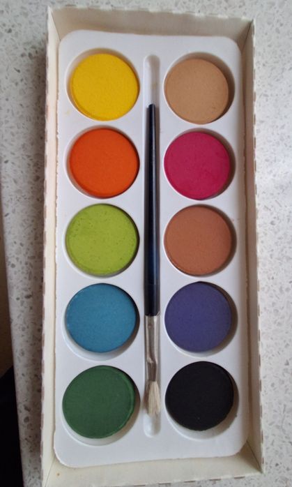 Акварельные краски 8 цветов