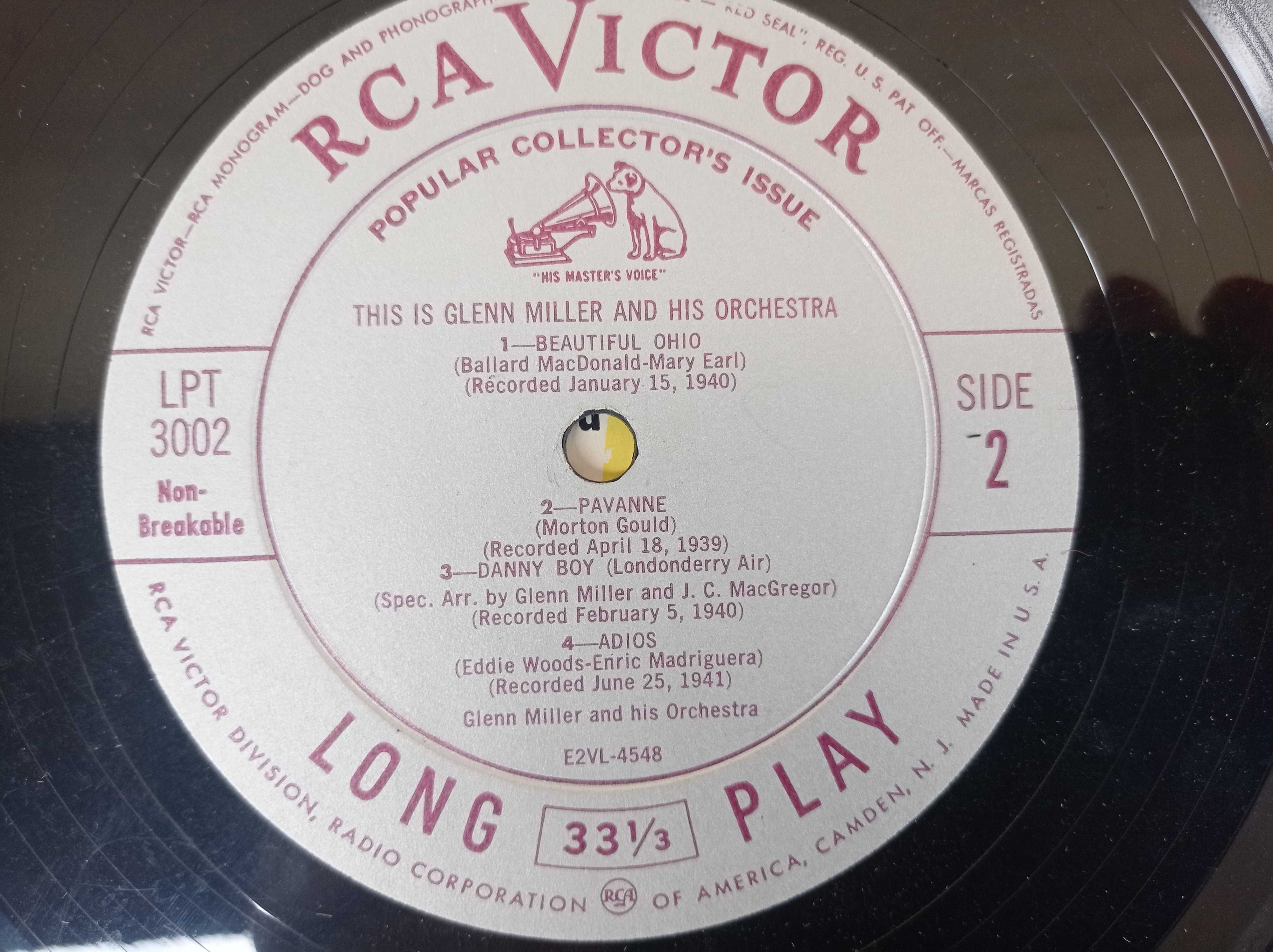 Glenn Miller - płyty winyl - 3 sztuki - RCA Records USA.