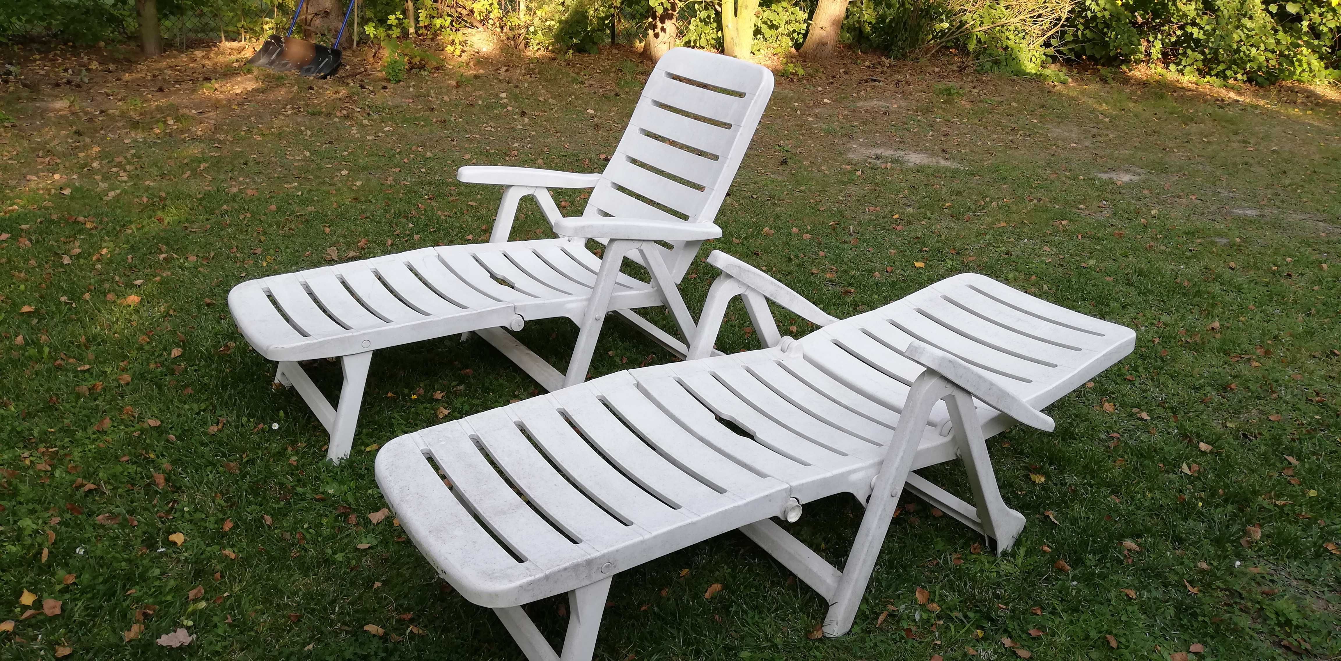 Leżak ogrodowy długi łóżko basenowe fotel krzesło materacyk meble ogro