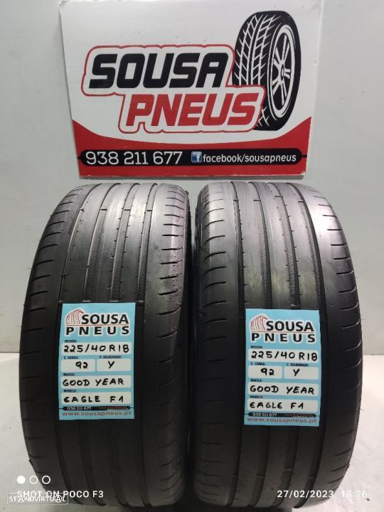 2 pneus semi novos 225-40r18 goodyear - oferta dos portes 120 EUROS