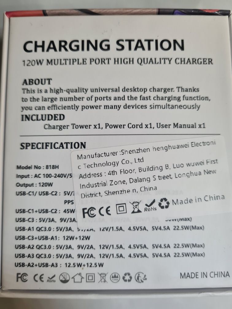Зарядка TOPZERO 120W GaN USB Type C PD QC Quick Charge 3.0 Type C .