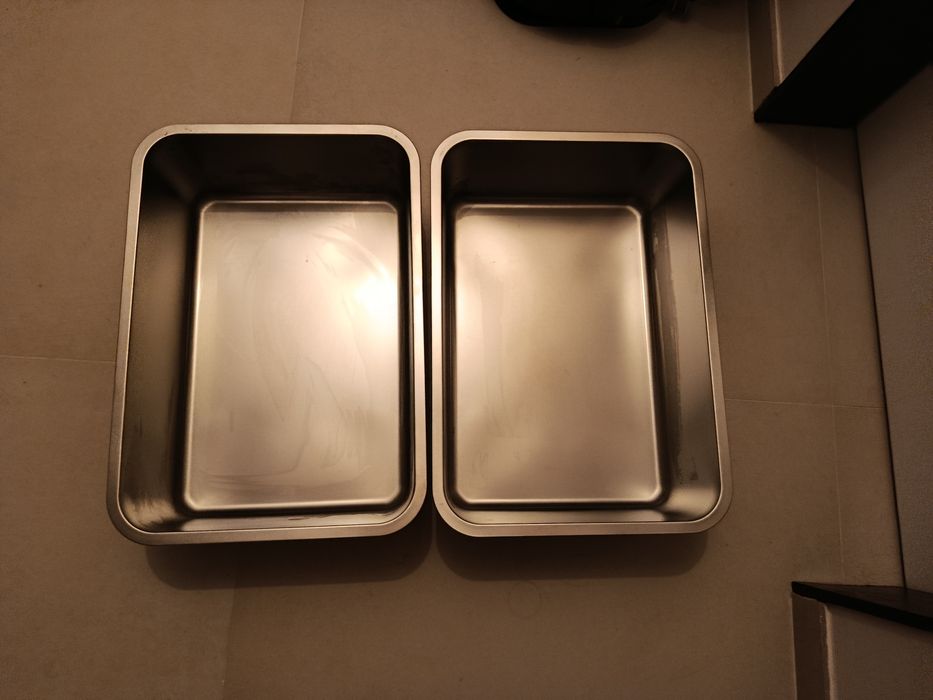 Caixa de areia para gato aço-inoxidável