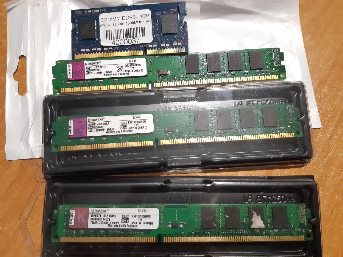 Оперативна пам'ять DDR3, на пк, ноутбук kingston 4GB, 2 GB і ноутбук s