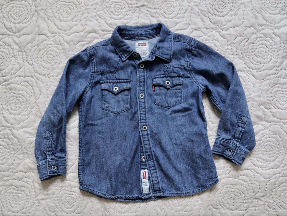 Levi’s 24m 86 cm koszula jeansowa niebieska chłopięca