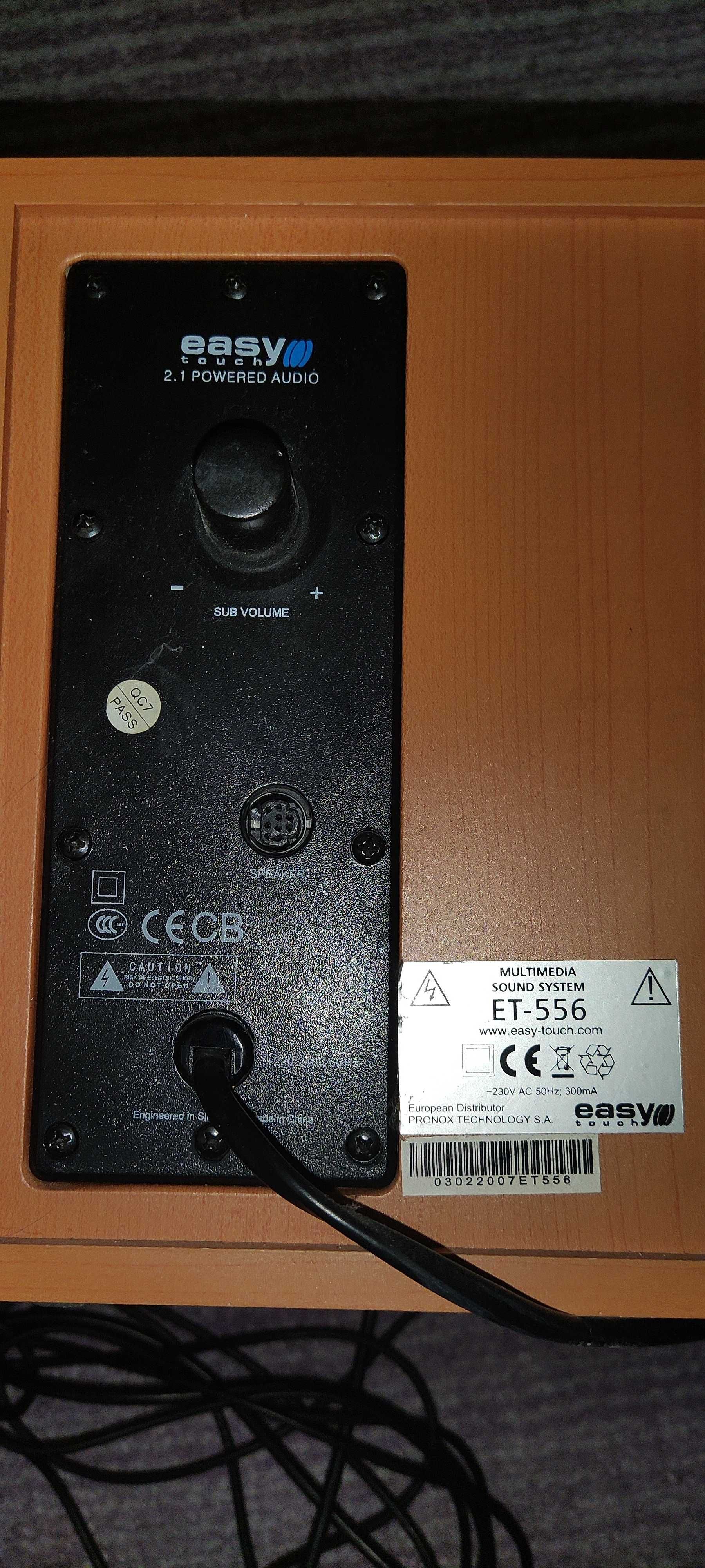 Głośniki komputerowe EasyTouch ET-556 2.1 + Subwoofer + GRATIS