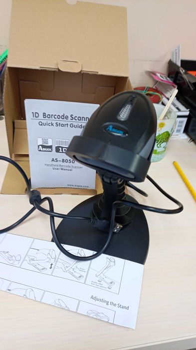 Сканер штрих-кодов Argox AS-8050 USB+ подставка, є 2 комплекти