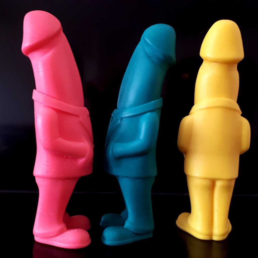 Figura Cavalheiro Peculiar 3D | Presente Divertido Adulto