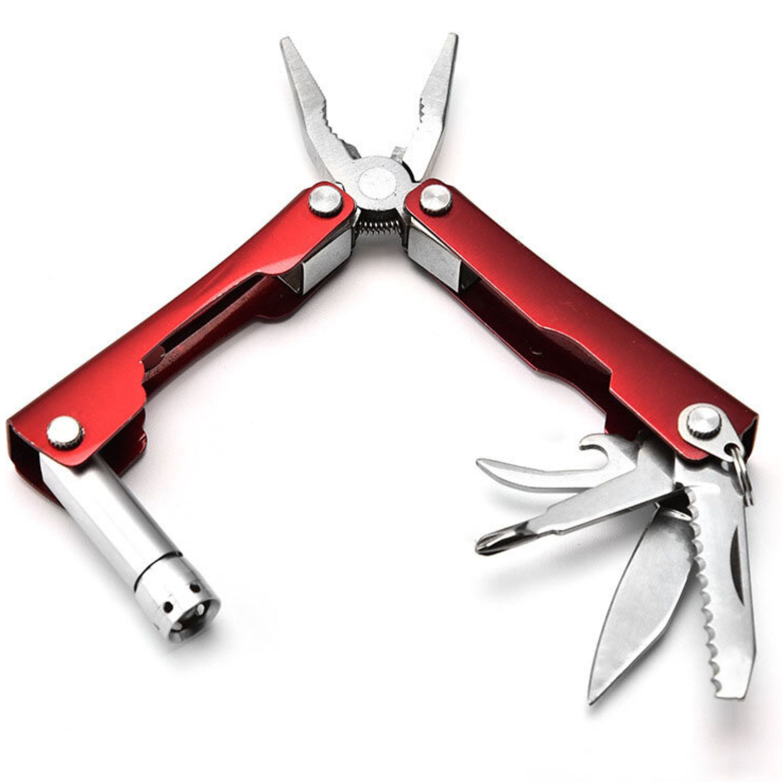 Turystyczny multitool  latarka nóż SCYZORYK otwieracz + ETUI