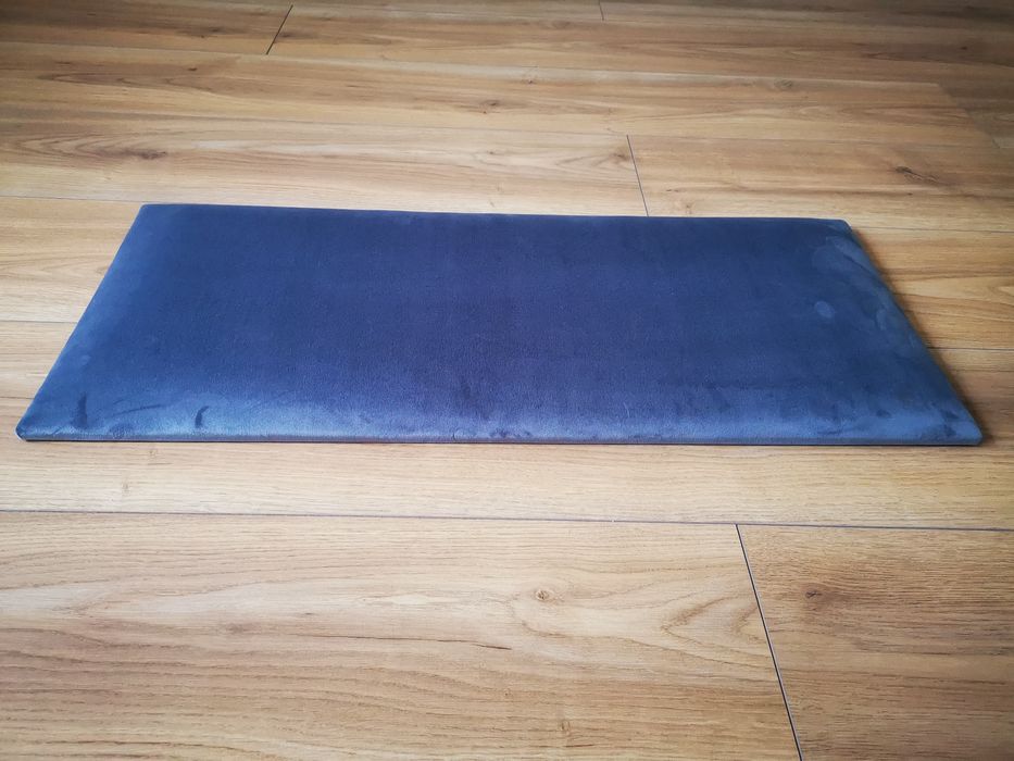 Panel tapicerowany premium 30x60, niebieski, błękit, popiel