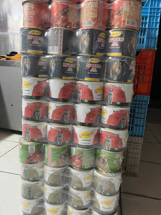 Натуральная мясная консерва для животных "Рубец", желудок говяжий