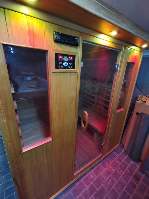 Sauna FIŃSKA kabina infrared na podczerwień 220V 2200 Watt 4 osoby
