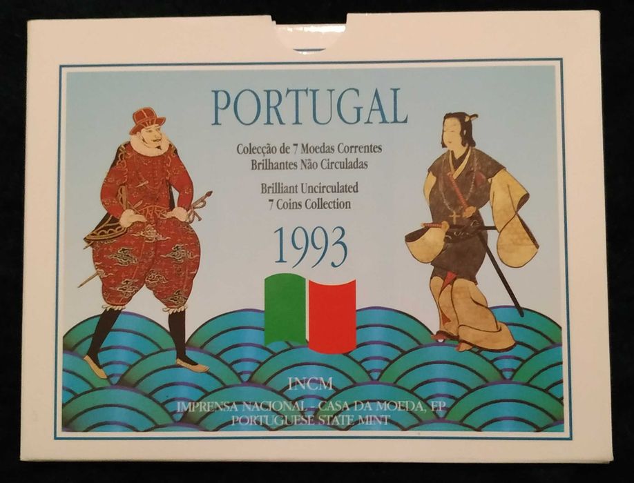 Portugal - coleção de 7 moedas BNC de 1993