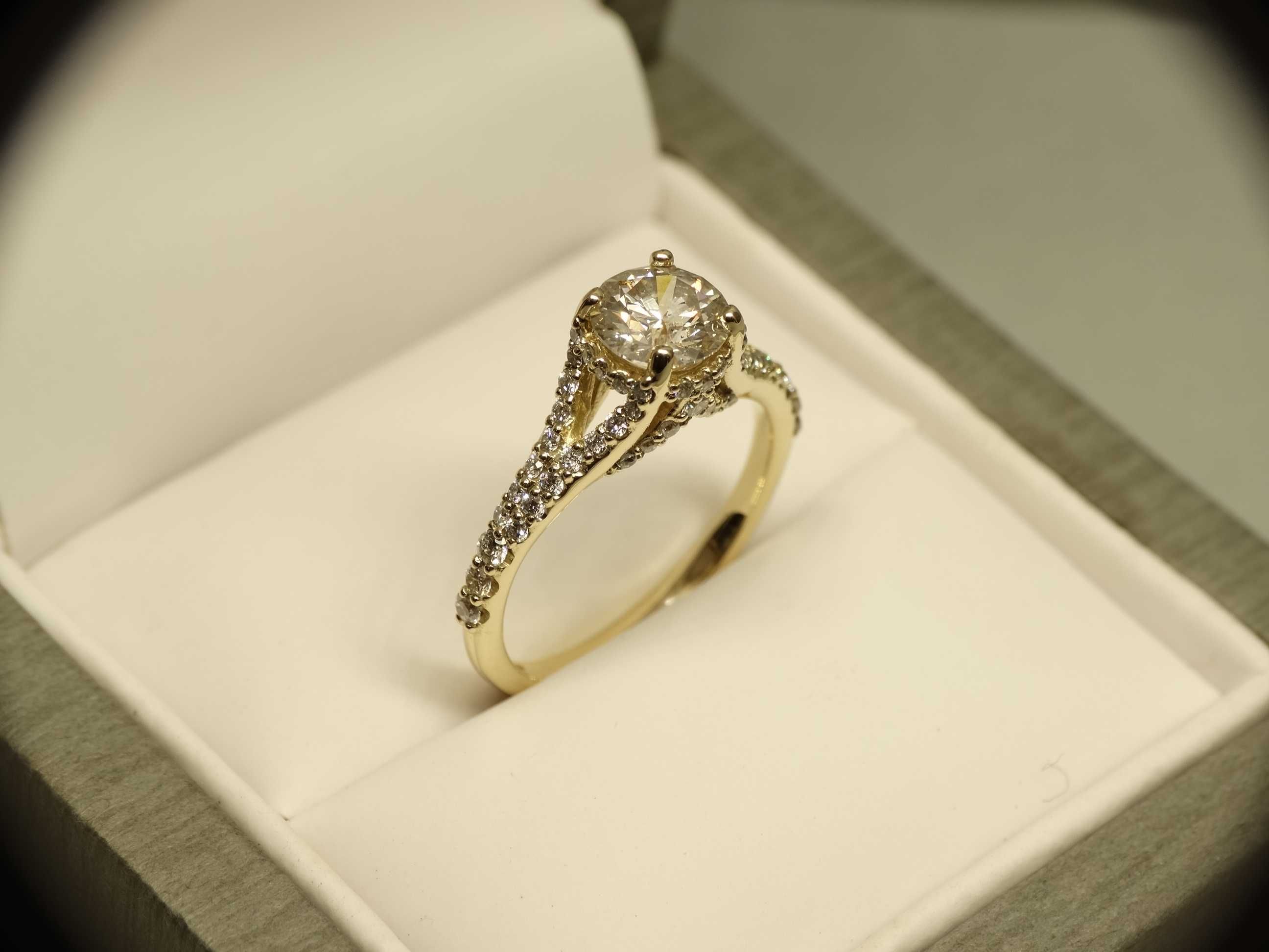 Pierścionek zaręczynowy z diamentami 1,5 CT GIA HRD