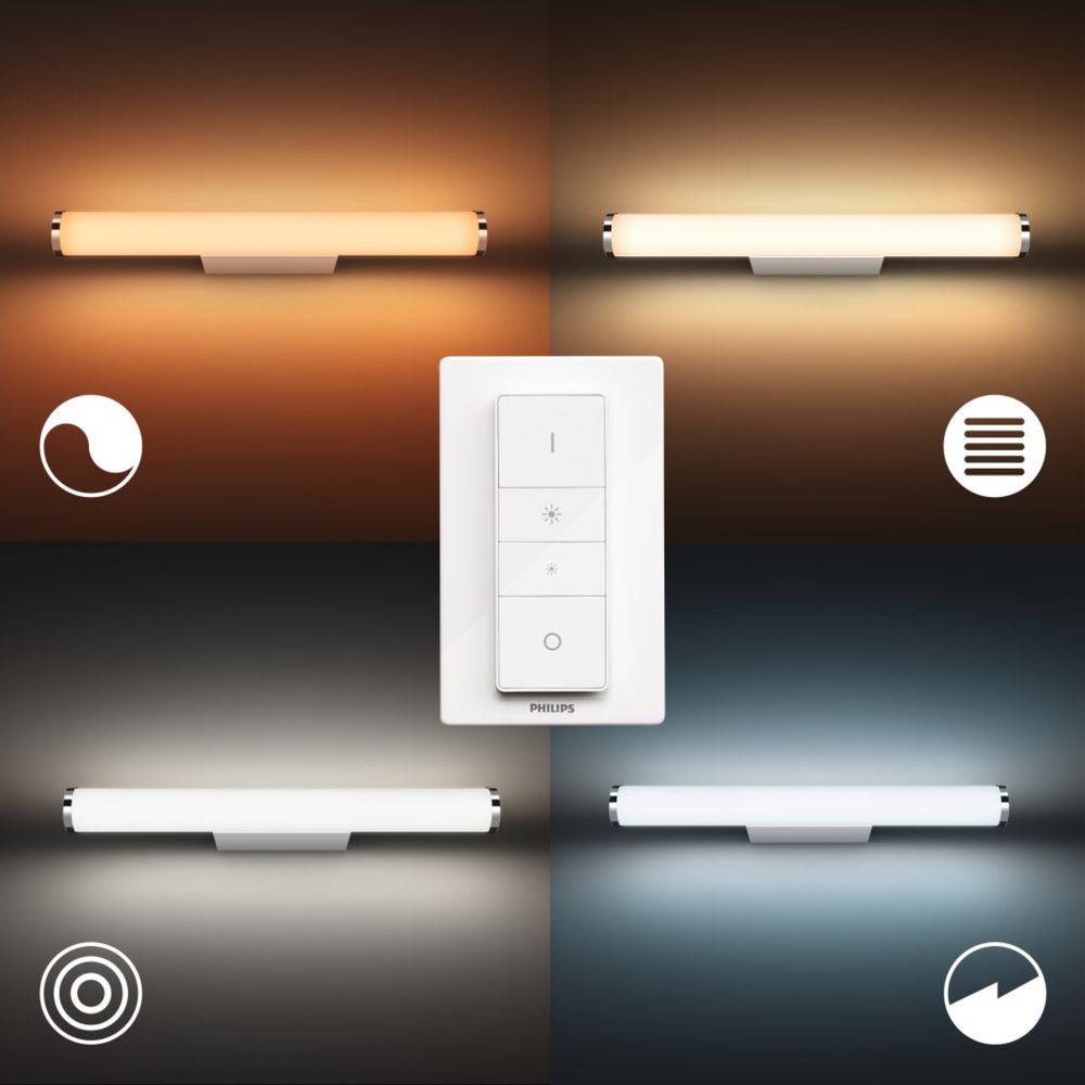 Philips Hue Adore Łazienkowe oświetlenie do lustra góra i dół - chrome